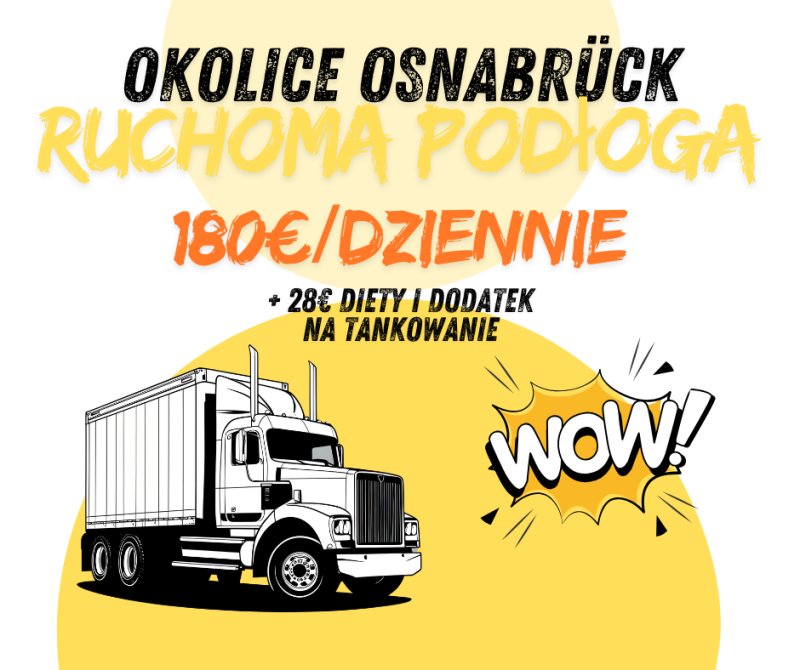 Kierowca ruchomej podłogi, ok. Osnabruck