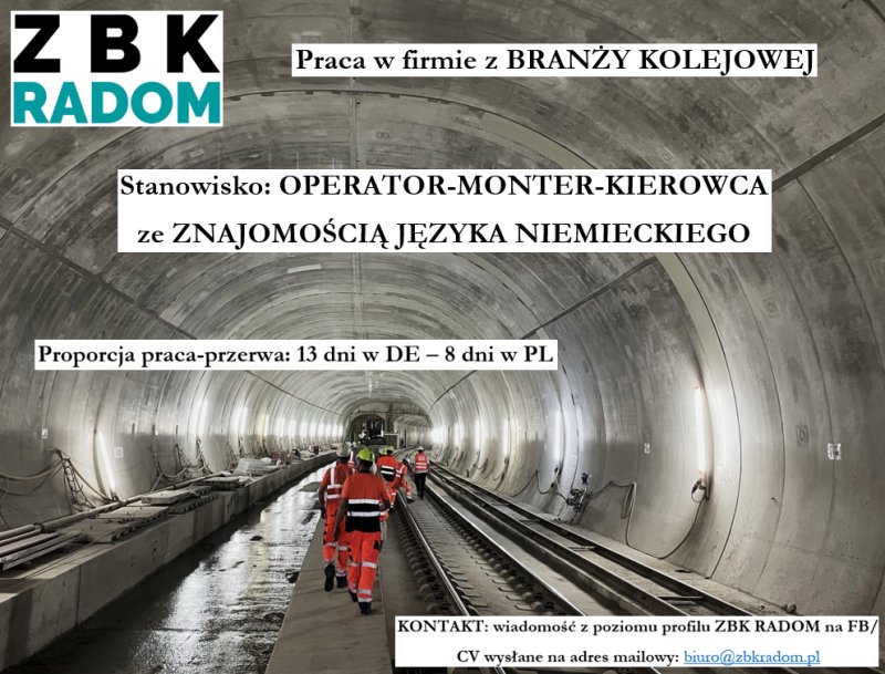 Operator/Monter/Kierowca z językiem niemieckim