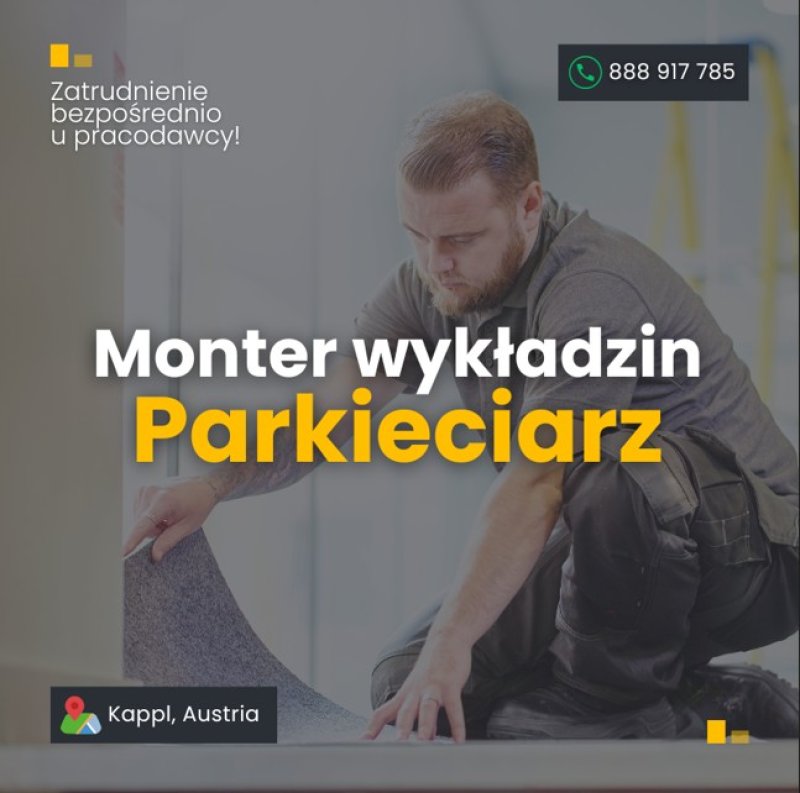 Monter wykładzin / Parkieciarz