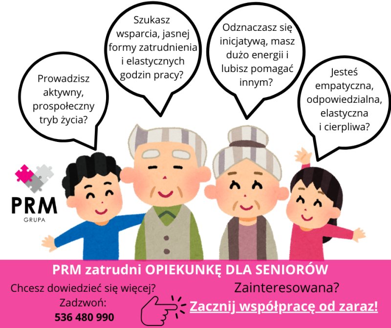 Opiekun/opiekunka dla seniorów, Ursynów, Wilanów